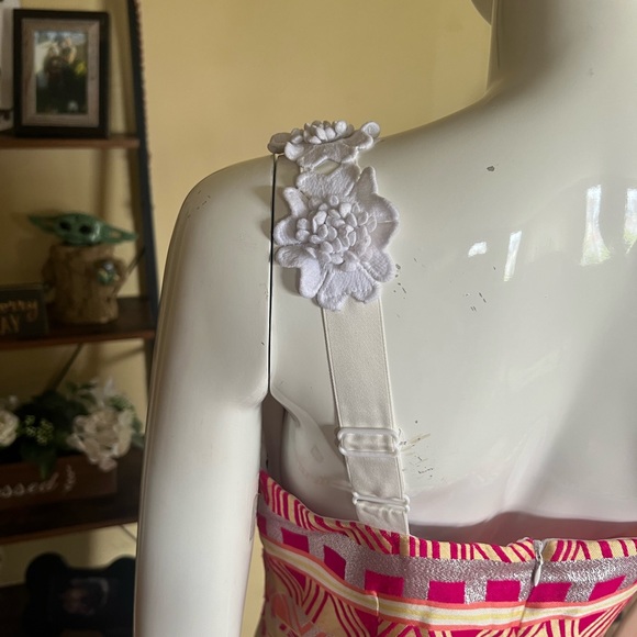 Laundry Women’s Pink & White Printed Mini Dress SZ 4💕✨ - Picture 7 of 15